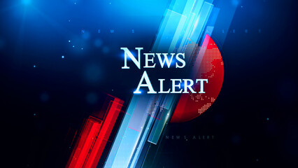 News Alert 3D rendering background is perfect for any type of news or information presentation. The background features a stylish and clean layout