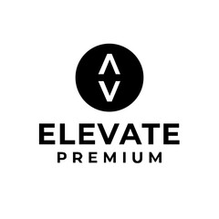 Elevate letter logo icon design