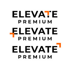 Elevate letter logo icon design