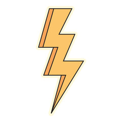 Handdrawn Sticker Thunder