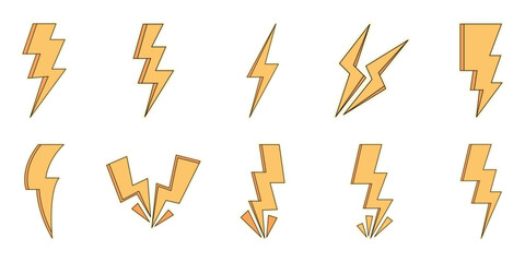 Handdrawn Sticker Thunder