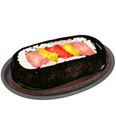 Kimbap, Korean, Korean food, Roll, Sushi, japan food,  japanese food, Rice, Seaweed, Vegetables, Gimbap, Nori, Tuna, Cucumber, Carrot, Radish, Egg, Pickled,
Sesame, Healthy, Lunch, Snack, Delicious