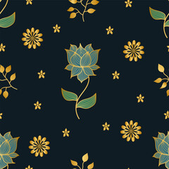 Luxury seamless floral  pattern suitable for wallpaper and fabric