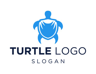 Logo design about Turtle on a white background. made using the CorelDraw application.