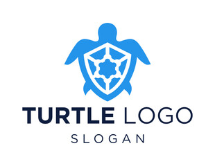 Logo design about Turtle on a white background. made using the CorelDraw application.