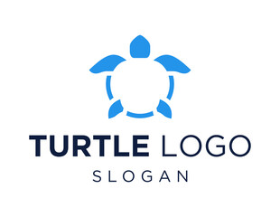 Logo design about Turtle on a white background. made using the CorelDraw application.
