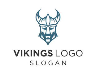 Logo design about Vikings on a white background. made using the CorelDraw application.