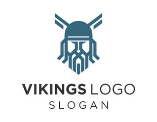 Logo design about Vikings on a white background. made using the CorelDraw application.