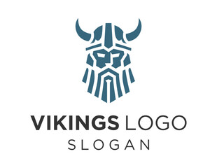 Logo design about Vikings on a white background. made using the CorelDraw application.