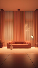 Cozy and Warm Atmosphere in an Empty Room - Perfect for Generative AI Experiments