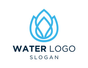 Logo design about Water on a white background. made using the CorelDraw application.