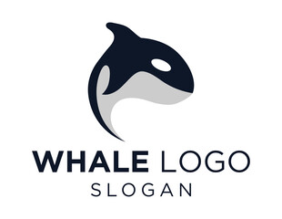 Fototapeta premium Logo design about Whale on a white background. made using the CorelDraw application.