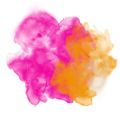 Pink watercolor cloud decor