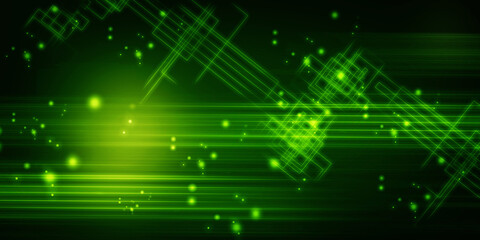 2d illustration Abstract futuristic electronic circuit technology background