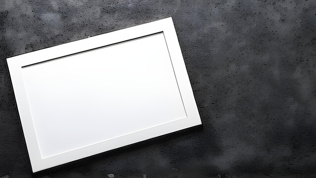 Mockup blank photo frame close up, 3d render