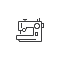 Electric sewing machine line icon