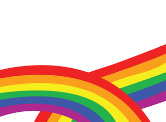 Rainbow And Space To Put Text Vector Illustration Design Colorful Color Background Creative For Business Banner, Poster, Flyer, Card, Cover