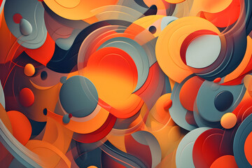 abstract colourful background with shapes