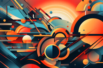 abstract futurism art background