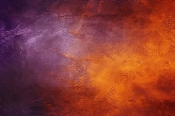 Keuken spatwand met foto Dark orange brown purple abstract texture. Gradient. Cherry gold vintage elegant background with space for design. Halloween, Thanksgiving, autumn © Livinskiy