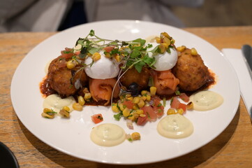 Beautiful food on the plate