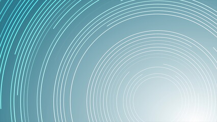 Blue round lines abstract technology background