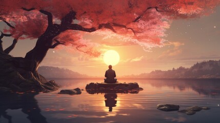 The Path to Serenity: Visualizing the Journey of Finding Inner Peace in Mental Health | generative ai