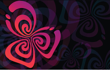 Fototapeta na wymiar Abstract Swirl Wallpaper Background Vector. Colorful Trendy Design