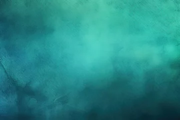 Poster A wide, panoramic web banner featuring a green turquoise teal blue abstract texture background. Its color gradient and matte finish provide a colorful canvas for design, ideal for website headers © Livinskiy