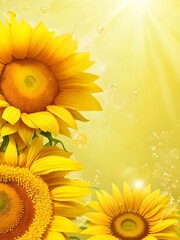 ひまわりのフレーム