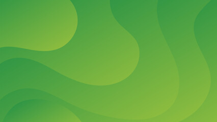 Abstract minimal background with green color. Dynamic gradient shapes composition.
