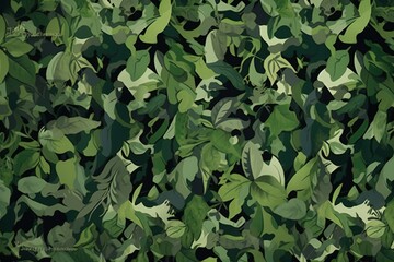 Abstract Camouflage Texture Background Generative AI