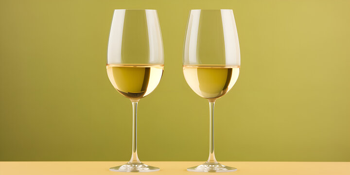 Transparent White Wine Glass
White Wine Glass Illustration AI Generated