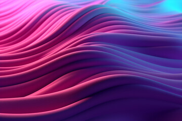 Fototapeta premium abstract background with 3d pink waves