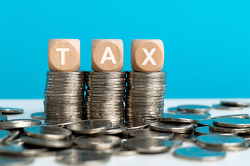 Word tax on coin stacks