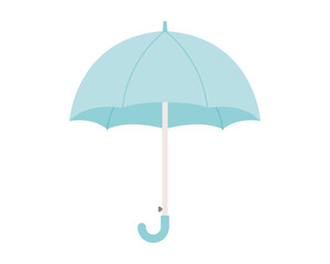 Rain day. cute umbrella. Simple illustration in flat design style.