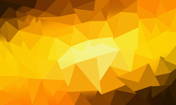 Abstract background of Polygon black yellow gradient.