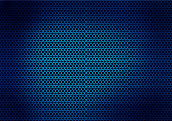 Blue black gradient abstract background with metallic mesh elements created from illustrator.