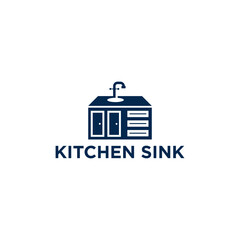 MODERN KITCHEN SINK CABINETS LOGO DESIGN