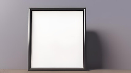Mockup blank picture frame photo frame close up, 3d render
