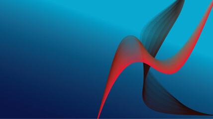 abstract line waves background. light blue design curve line.