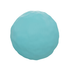 3d Uranus. icon isolated on white background. 3d rendering illustration