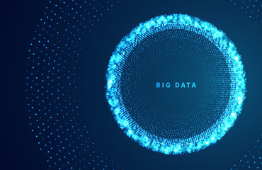 Abstract big data visualization.