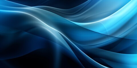 Obraz premium Blue and gray digital wallpaper waves. Background Generative Ai