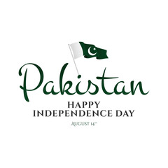 Pakistan Happy Independence Day vector template