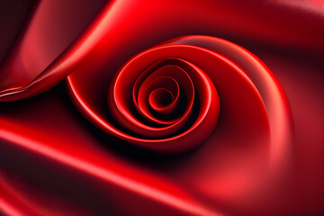 Red silk satin fabric luxury, perfect for design background, Created with generative AI tools