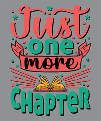Just one more chapter typography design