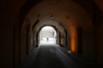 Fototapeta na wymiar Tunnel Festung Ehrenbreitstein in Koblenz