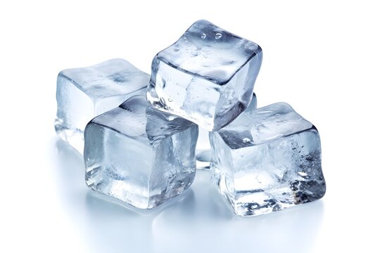 ice cube white background