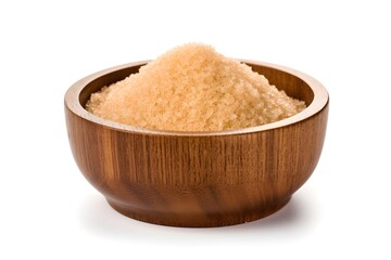 brown sugar on wooden bowl